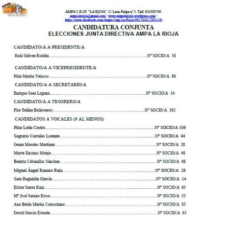 CANDIDATURA